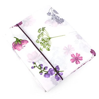 LINNEA  Drap Plat 240x310 cm 100% Coton Pretty Blanc