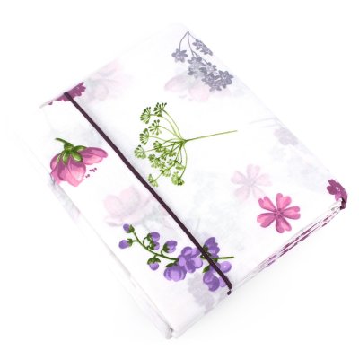 LINNEA  Drap Plat 280x310 cm 100% Coton Pretty Blanc