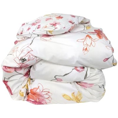 LINNEA  Housse de couette 260x240 cm percale 100% coton ELISA Rose