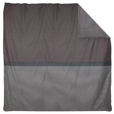 LINNEA  Housse de couette 280x240 cm satin de coton ENZO noir