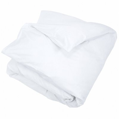LINNEA  Housse de couette uni 240x260 cm pur percale PRIMO Blanc
