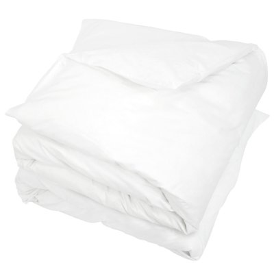 LINNEA  Housse de couette uni 300x300 cm pur percale PRIMO Blanc