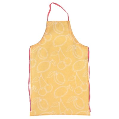 LINNEA  - Tablier de cuisine 60x90 toile 100% coton line - Orange