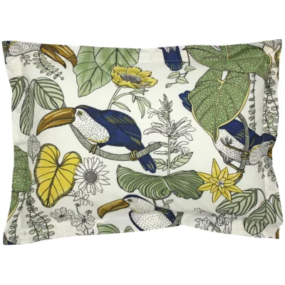 LINNEA  - Taie d'oreiller 100% coton toco 50x70 cm - Vert