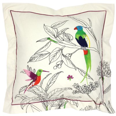 LINNEA  Taie d'oreiller 65x65 cm 100% coton AMAZONIA ecru