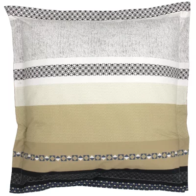 LINNEA  Taie d'oreiller 65x65 cm percale 100% coton MARLOW acier