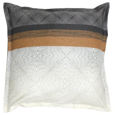 LINNEA  Taie d'oreiller 65x65 cm satin de coton TIAGO noir