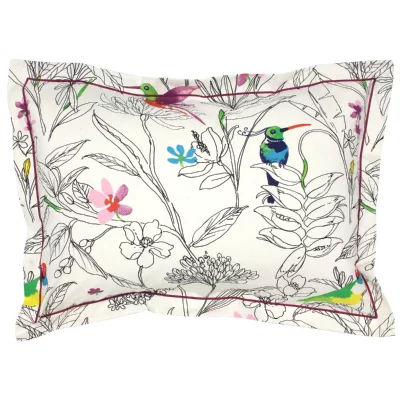 LINNEA  Taie d'oreiller 70x50 cm 100% coton AMAZONIA ecru