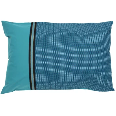 LINNEA  Taie d'oreiller 70x50 cm Percale de Coton Gustav Vert Emeraude