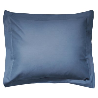 LINNEA  Taie d'oreiller uni 100x80 cm 100% Coton Alto Bleu Jean