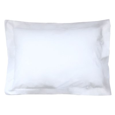 LINNEA  Taie d'oreiller uni 60x40 cm 100% Coton Alto Blanc