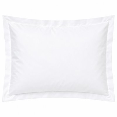 LINNEA  Taie d'oreiller uni 60x40 cm pur percale PRIMO Blanc