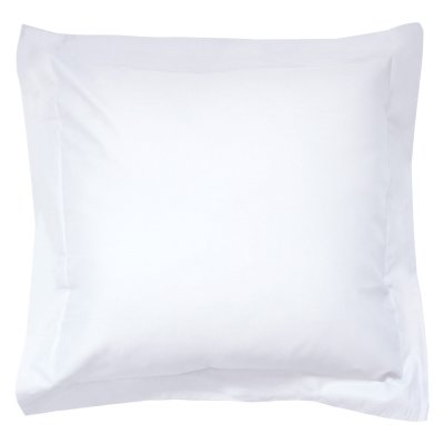 LINNEA  Taie d'oreiller uni 65x65 cm 100% Coton Alto Blanc