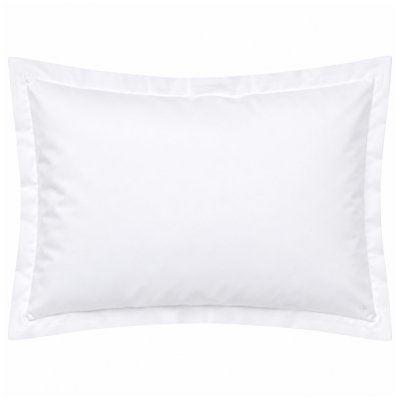 LINNEA  Taie d'oreiller uni 70x50 cm Pur Percale Primo Blanc