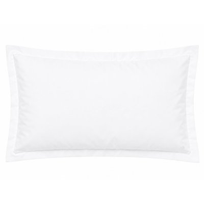 LINNEA  Taie d'oreiller uni 80x50 cm pur percale PRIMO Blanc