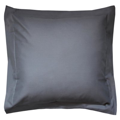 LINNEA  Taie d'oreiller uni 80x80 cm 100% Coton Alto Manhattan
