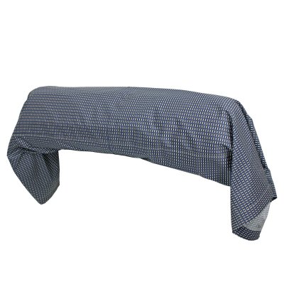 LINNEA  Taie de traversin 140x43 cm satin de coton ENZO bleu