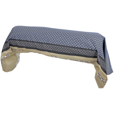 LINNEA  Taie de traversin 200x43 cm percale 100% coton MARLOW acier