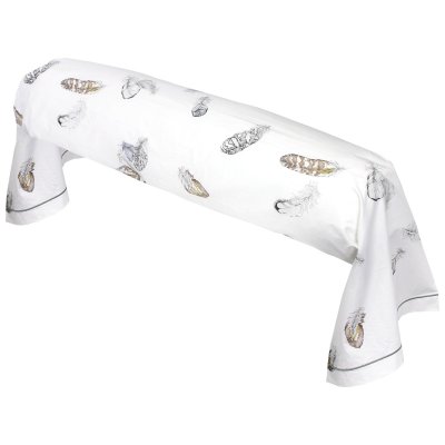 LINNEA  - Taie de traversin Percale pur coton plumes 240x43 cm - Blanc