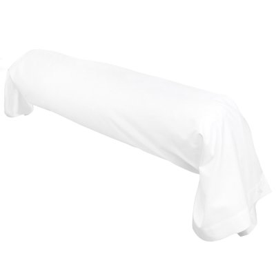 LINNEA  Taie de traversin uni 140x43 cm 100% Coton Alto Blanc