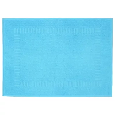 LINNEA  Tapis de bain 50x70 cm PURE Bleu Oc&eacute;an 700 g/m2