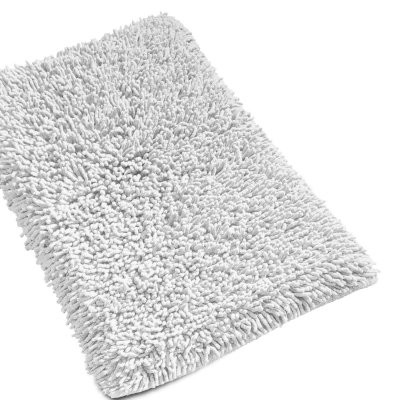 LINNEA  Tapis de Bain 50x80 cm Chenille Blanc 1800 g/m2