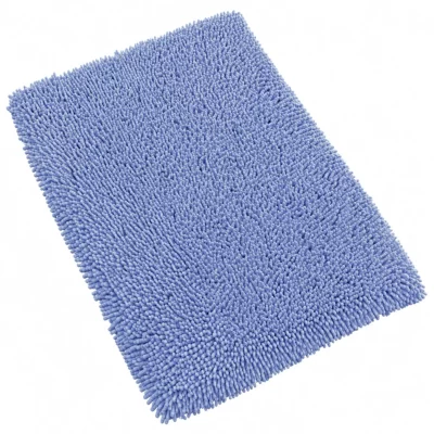 LINNEA  Tapis de bain 50x80 cm CHENILLE Bleu mer 1800 g/m2