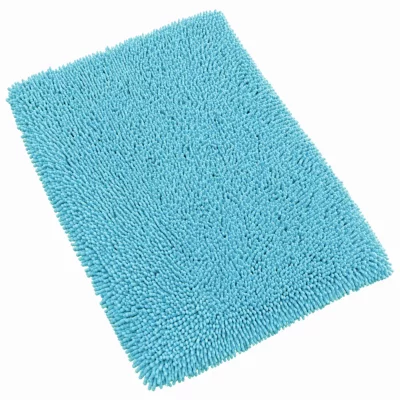 LINNEA  Tapis de Bain 50x80 cm Chenille Turquoise 1800 g/m2