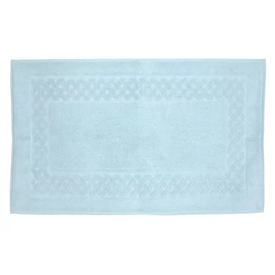 LINNEA  Tapis de bain 50x80 cm ROYAL CRESENT Bleu P&acirc;le 850 g/m2