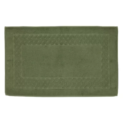 LINNEA  Tapis de Bain 50x80 cm Royal Cresent Vert Bouteille 850 g/m2