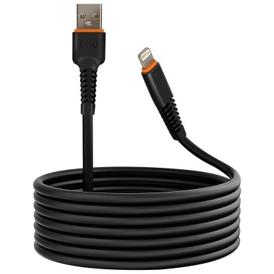 LINQ  C&acirc;ble Usb Vers Lightning Charge 20w 3m Pour Iphone Ipad Noir
