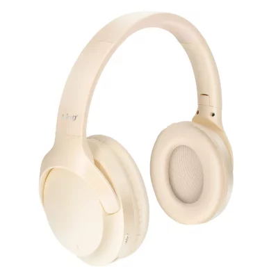 LINQ  Casque Audio Bluetooth R&eacute;duction de Bruit - Beige