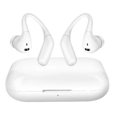 LINQ  &Eacute;couteurs Bluetooth Crochet d'Oreille &agrave; Commande Tactiles Blanc