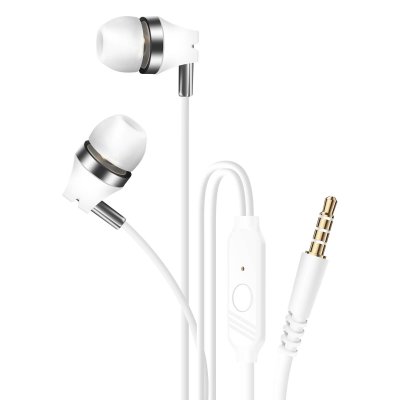 LINQ  &Eacute;couteurs Filaires Jack 3.5mm Kit Main Libre Micro Int&eacute;gr&eacute; Blanc