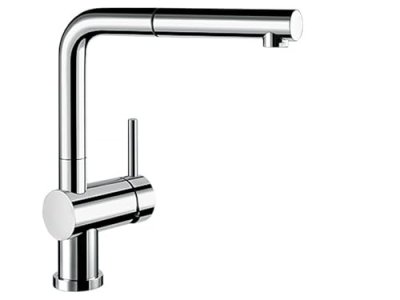 BLANCO Linus De S Vario Robinet De Cuisine, Surface M&eacute;talliques, Chrome, Haute Pression, Argent, 514276