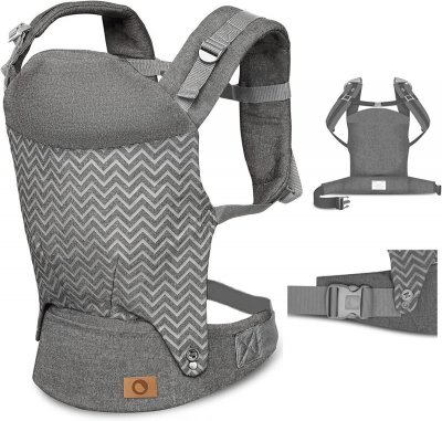 LIONELO  Porte b&eacute;b&eacute; Margareet ergonomique 3 positions - Gris