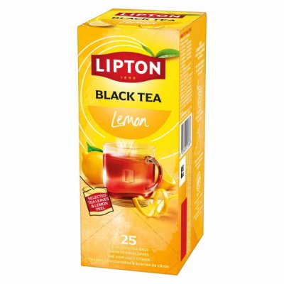 LIPTON  Feel Good Selection Th&eacute; Noir Citron - 25 sachets fra&icirc;cheur