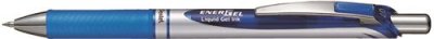 PENTEL Liquidgel Lot de 10 stylos &agrave; encre liquide rechargeable Bleu 0,35 mm