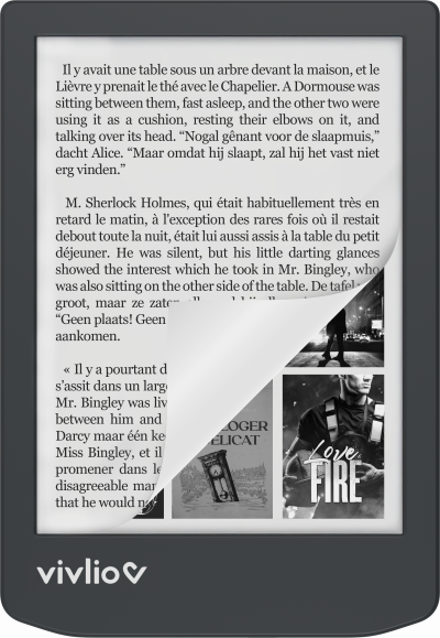 VIVLIO Liseuse ebook  Light Zen - 6 pouces - Noire