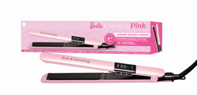 DEMELISS Lisseur 2 en 1 : Lisse et boucle collection Barbie 