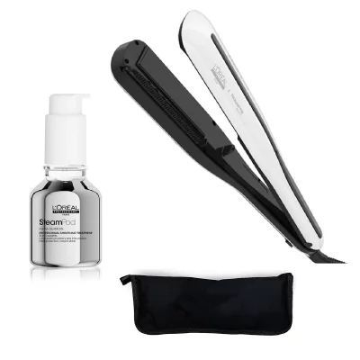 LOREAL Lisseur Fer &agrave; Lisser Steampod 3 + S&eacute;rum Soin 3 en 1 + Trousse