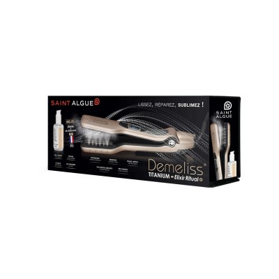 SAINT ALGUE Lisseur vapeur  Coffret Demeliss Titanium Elixir Ritual 