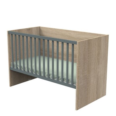 SAUTHON Lit 70x140 &Eacute;volutif En 90x190 Puis 140x190 Nova Gris Volcan