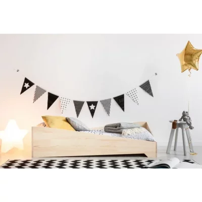 ADEKO KIDS Lit 70x140 sommier inclus sol&egrave;ne - bois