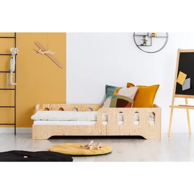 ADEKO KIDS Lit 90x190 entr&eacute;e gauche sommier inclus estelle - bois