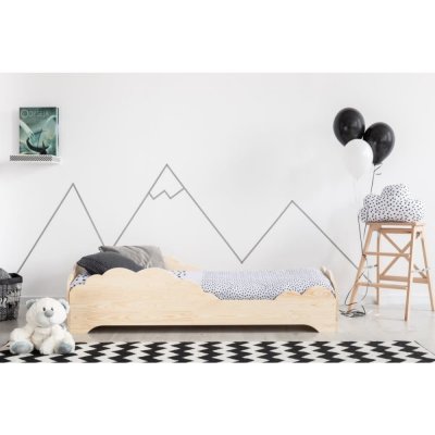 ADEKO KIDS Lit 90x190 sommier inclus th&eacute;otime - bois