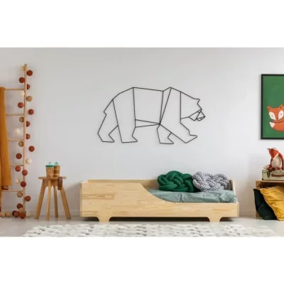 ADEKO KIDS Lit 90x190 sommier inclus tonio - bois