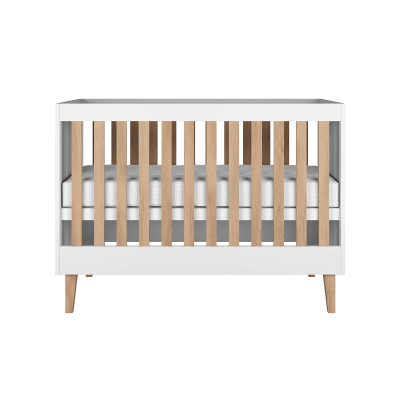 GENERIQUE Lit b&eacute;b&eacute; blanc kubi sans tiroir, sans matelas 124/66