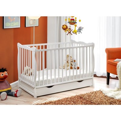AC DECO Lit b&eacute;b&eacute; en bois - Ala plus - L 124 cm x P 71 cm  x H 85 cm