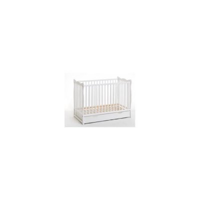  Lit b&eacute;b&eacute; en bois avec matelas - ala plus - l 124 cm x p 71 cm x h 85 cm